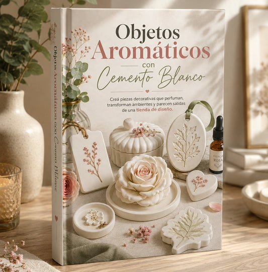 Objetos Aromáticos con Cemento Blanco + 6 bonos 🎁